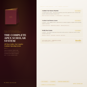 The Complete Apex Scholar System — All Three Guides