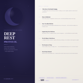 The Deep Rest Protocol — Master Sleep in 30 Days (Premium Digital Guide)
