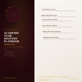 Apex Scholar: Academic Year Mastery Playbook